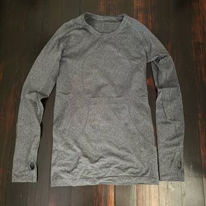 Grey Lululemon Swiftly Tech Long-Sleeve Shirt